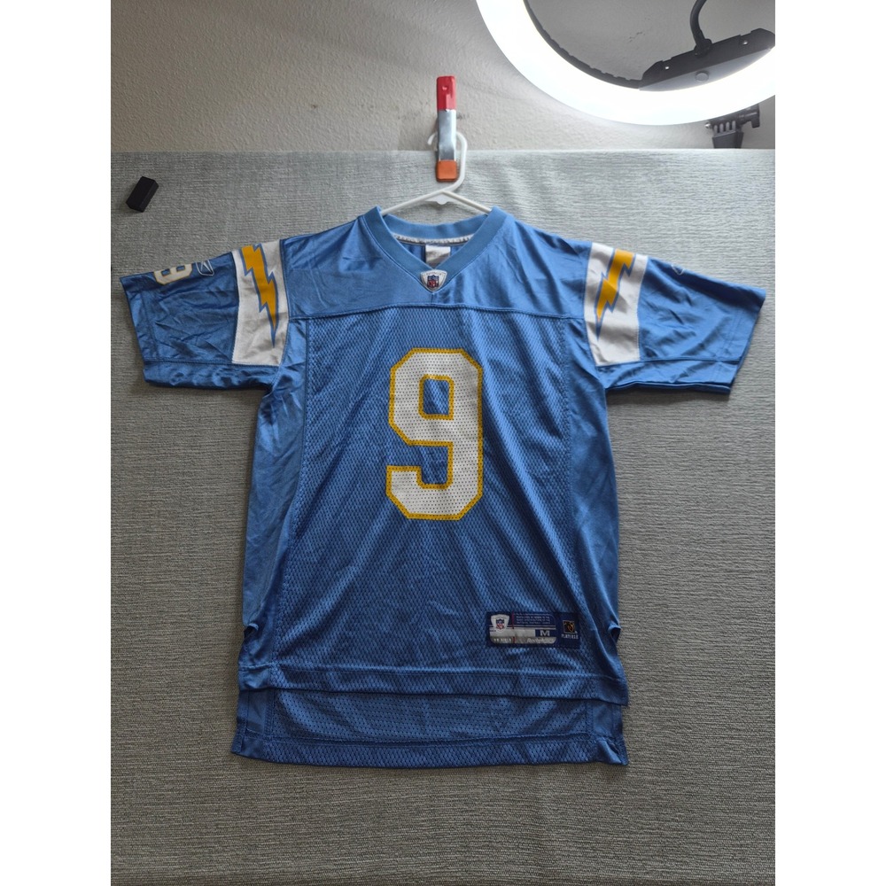 NFL Equipment Los Angeles Chargers On Field Jersey Boys M (10-12) Blue Nylon